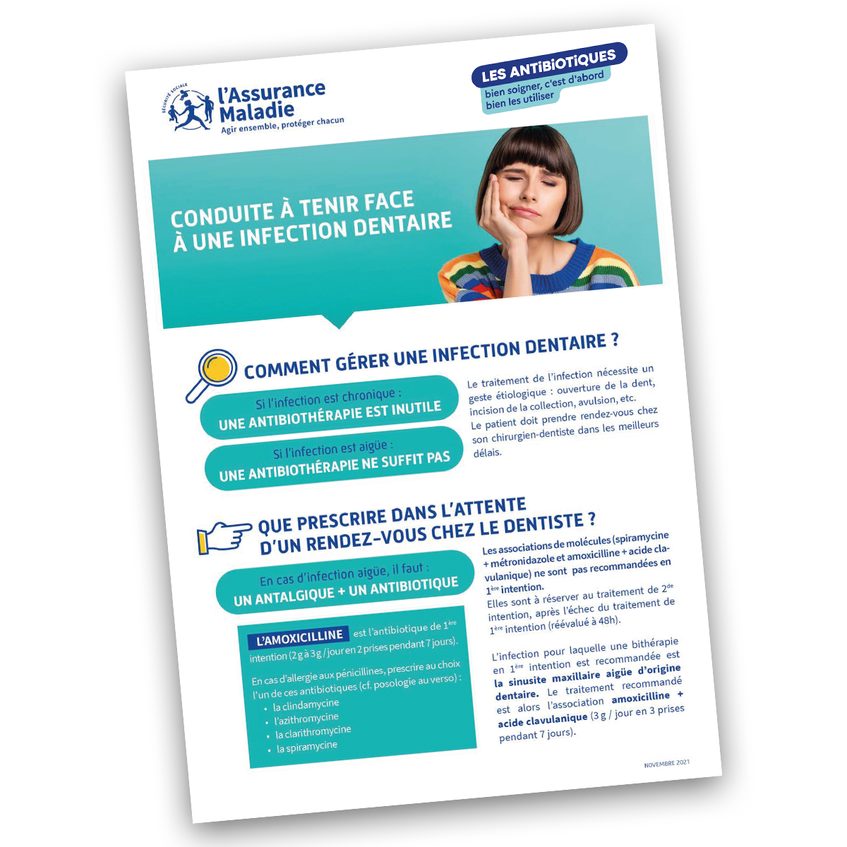 antibioest dentaire visuel am conduite a tenir infection dentaire