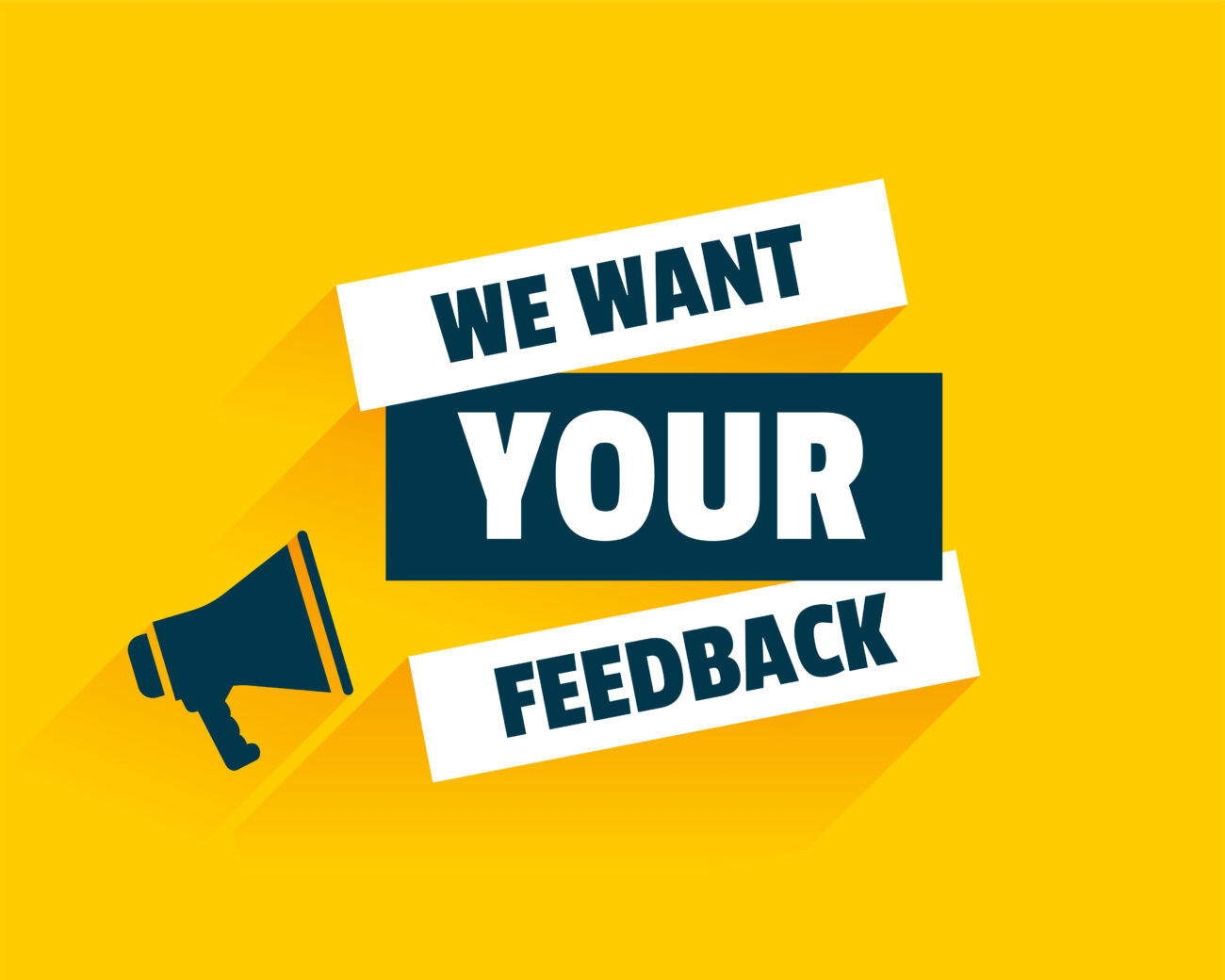 speak up and share your feedback yellow background design